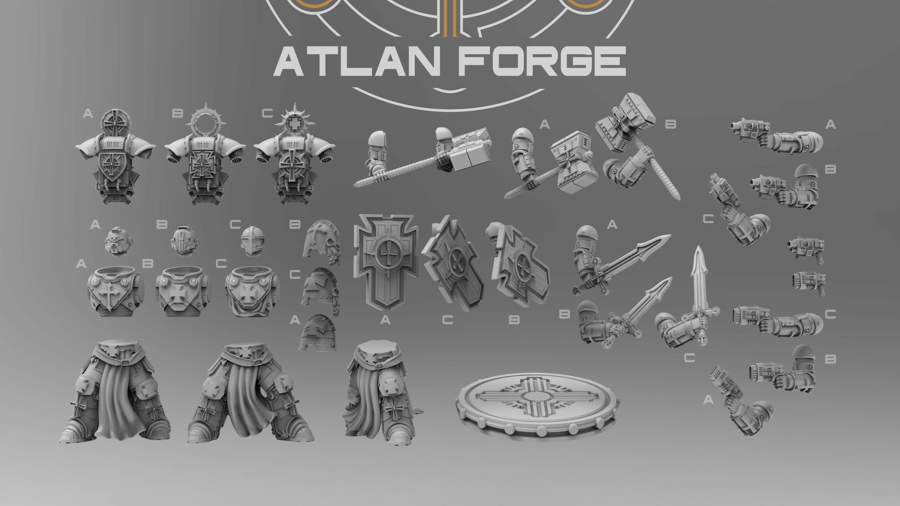 Templar-Veteranen - Dreiergruppe - Atlan Forge