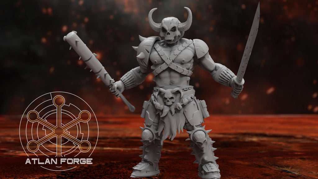 3D printed physical resin Hades Cultists squad miniatures by Atlan Forge featuring high-detail sci-fi grimdark renegade militia models
