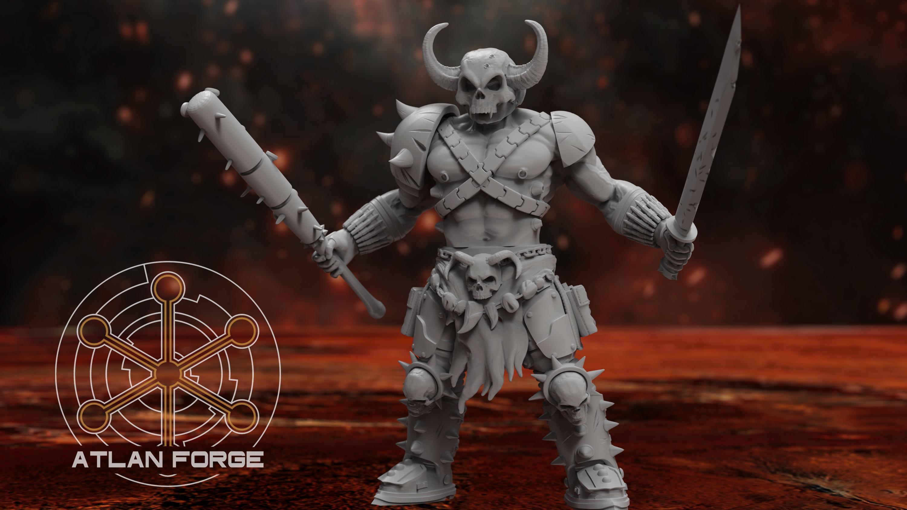 3D printed physical resin Hades Cultists squad miniatures by Atlan Forge featuring high-detail sci-fi grimdark renegade militia models