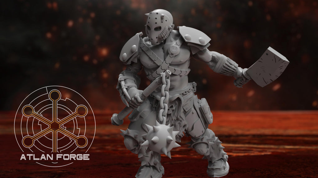3D printed physical resin Hades Cultists squad miniatures by Atlan Forge featuring high-detail sci-fi grimdark renegade militia models