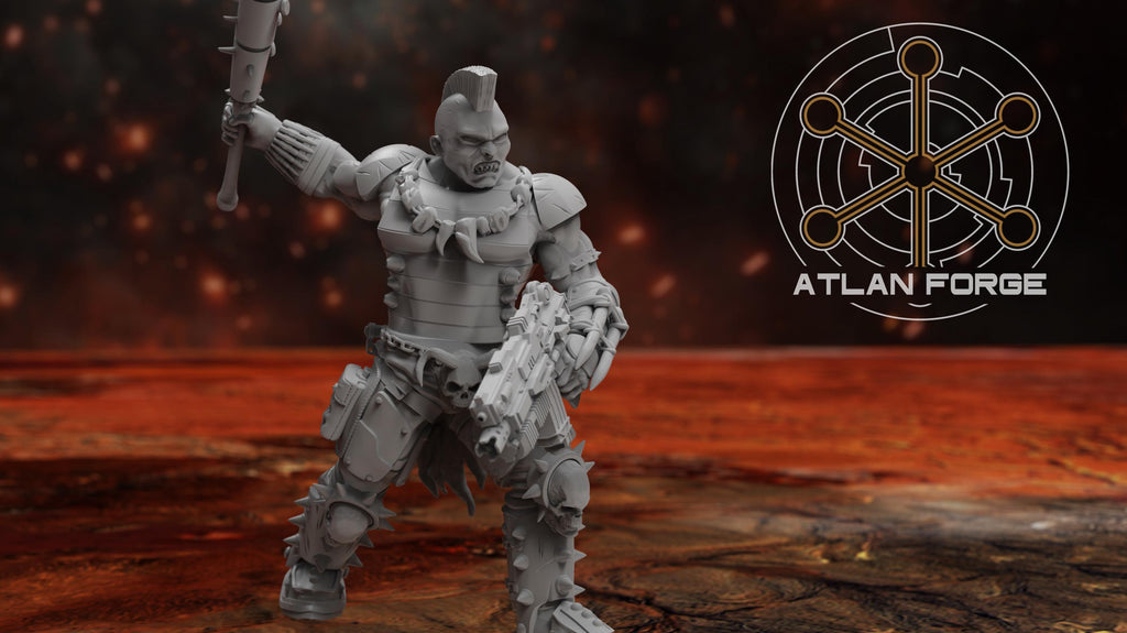 3D printed physical resin Hades Cultists squad miniatures by Atlan Forge featuring high-detail sci-fi grimdark renegade militia models