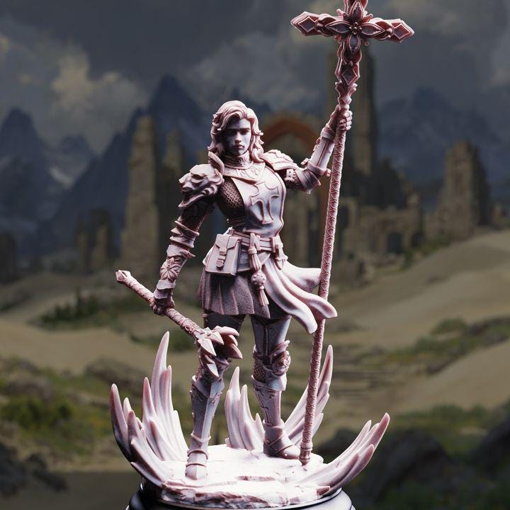Female Human Life Cleric - Sara Rosewood - DM Stash