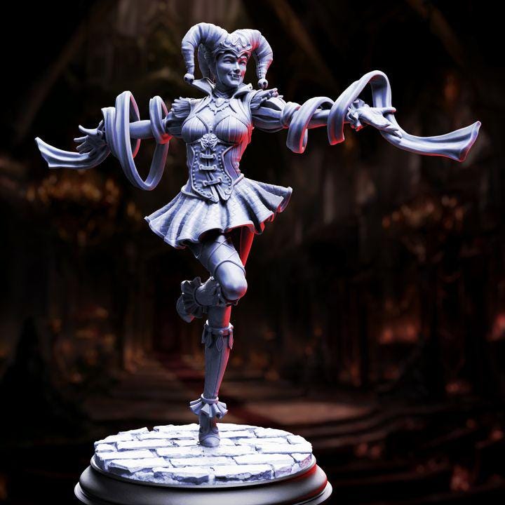 Gleeful Vampire Jester - Sanguine - DM Stash
