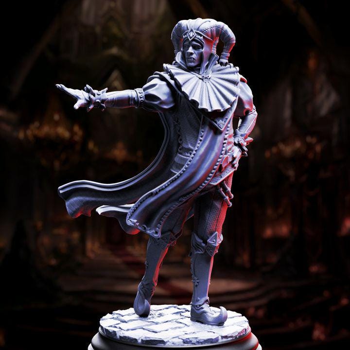 Sombre Vampire Jester - Melancholy - DM Stash