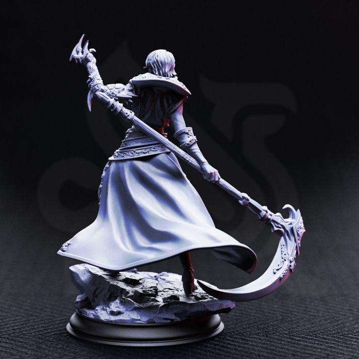 Female Human Warlock Miniature - Catarina von Strassen, Fiend Hunter - DM Stash