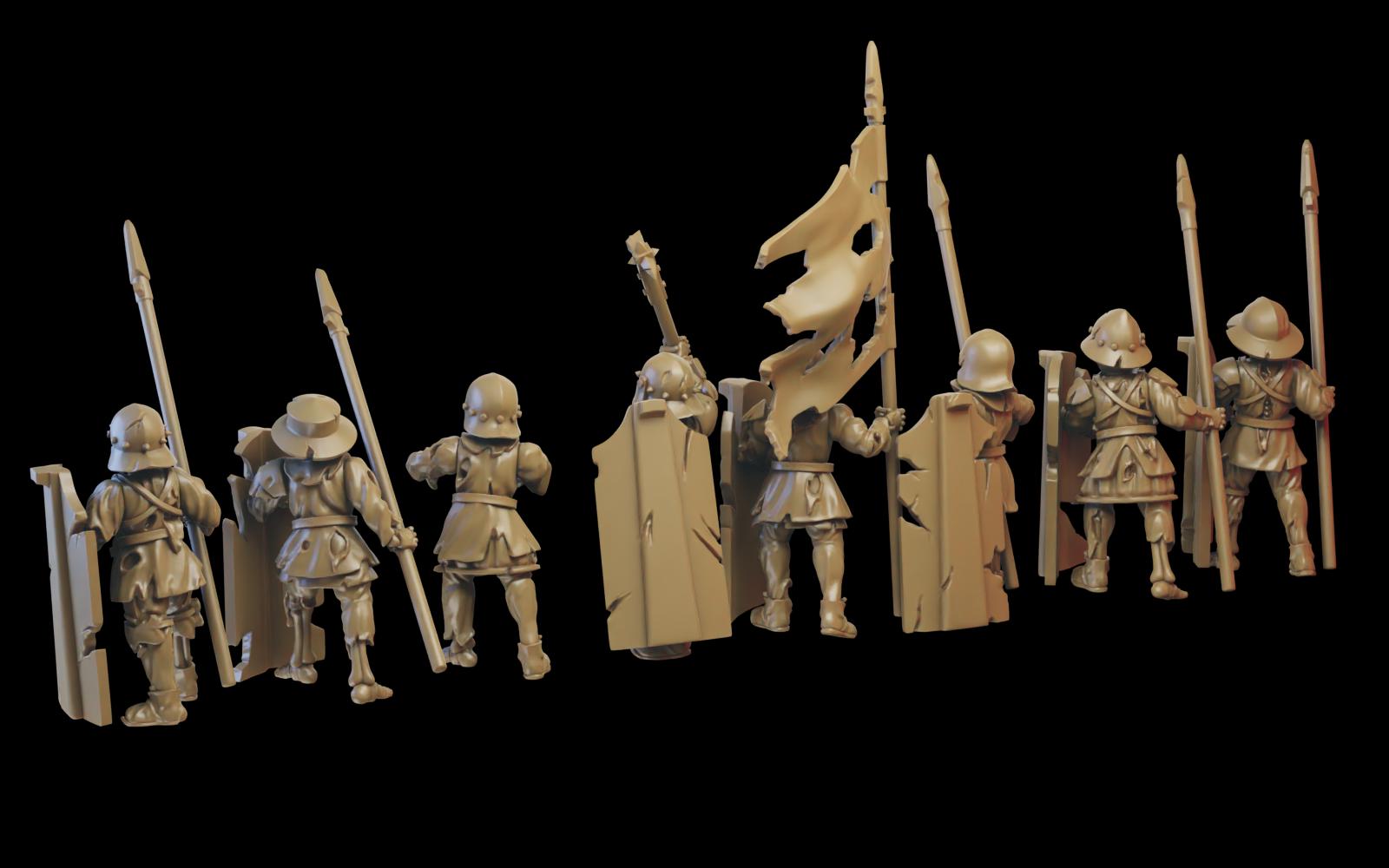 Skeleton Infantry Build Kit - 10 Models - Ilhadiel