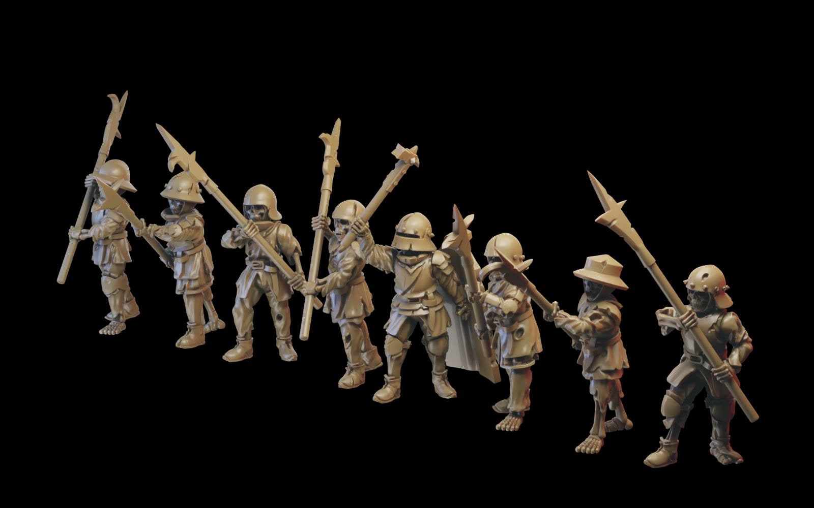 Skeleton Infantry Build Kit - 10 Models - Ilhadiel