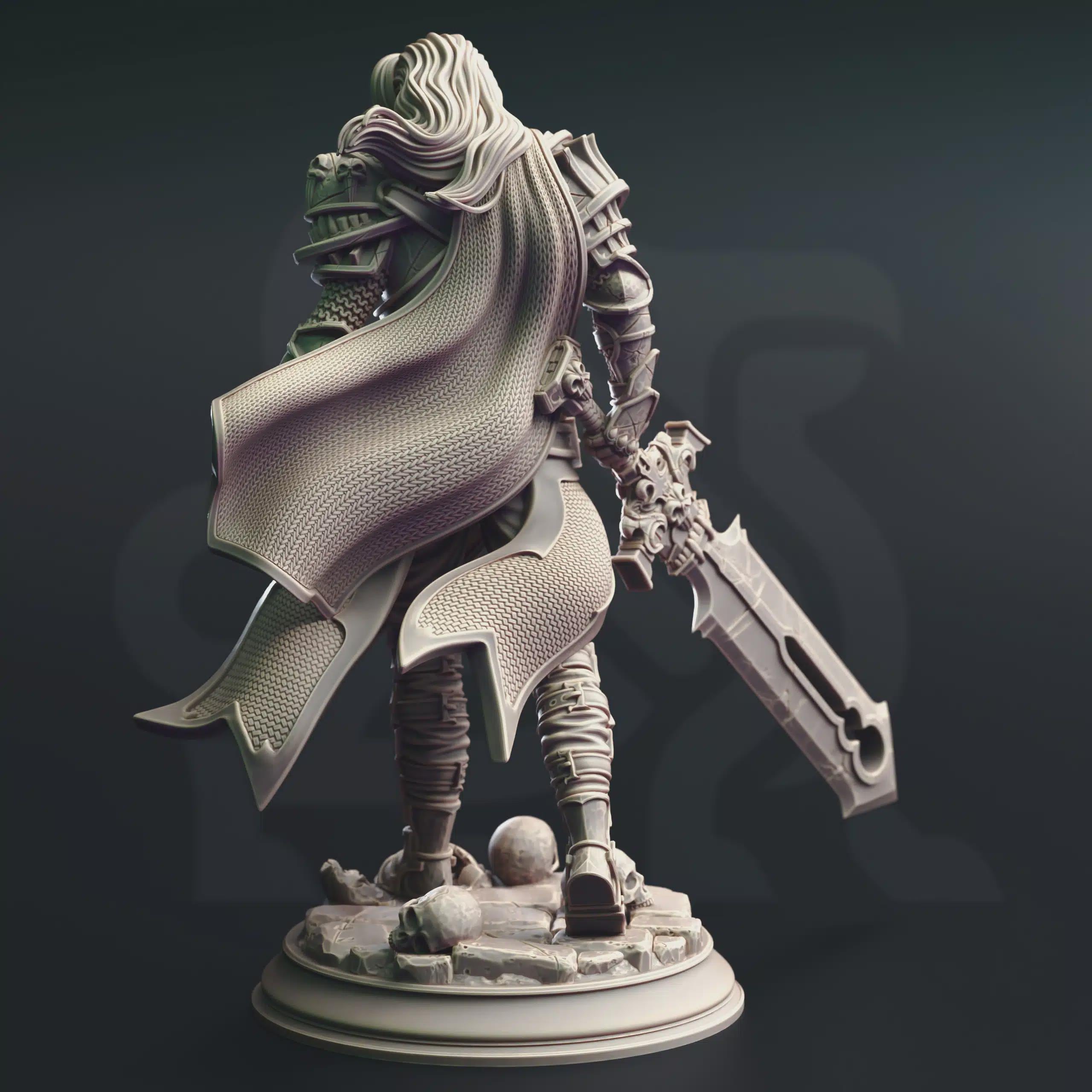 Vampire Fighter Hex Hunter Miniature - Ser Gaston, Vampire Knight - DM Stash