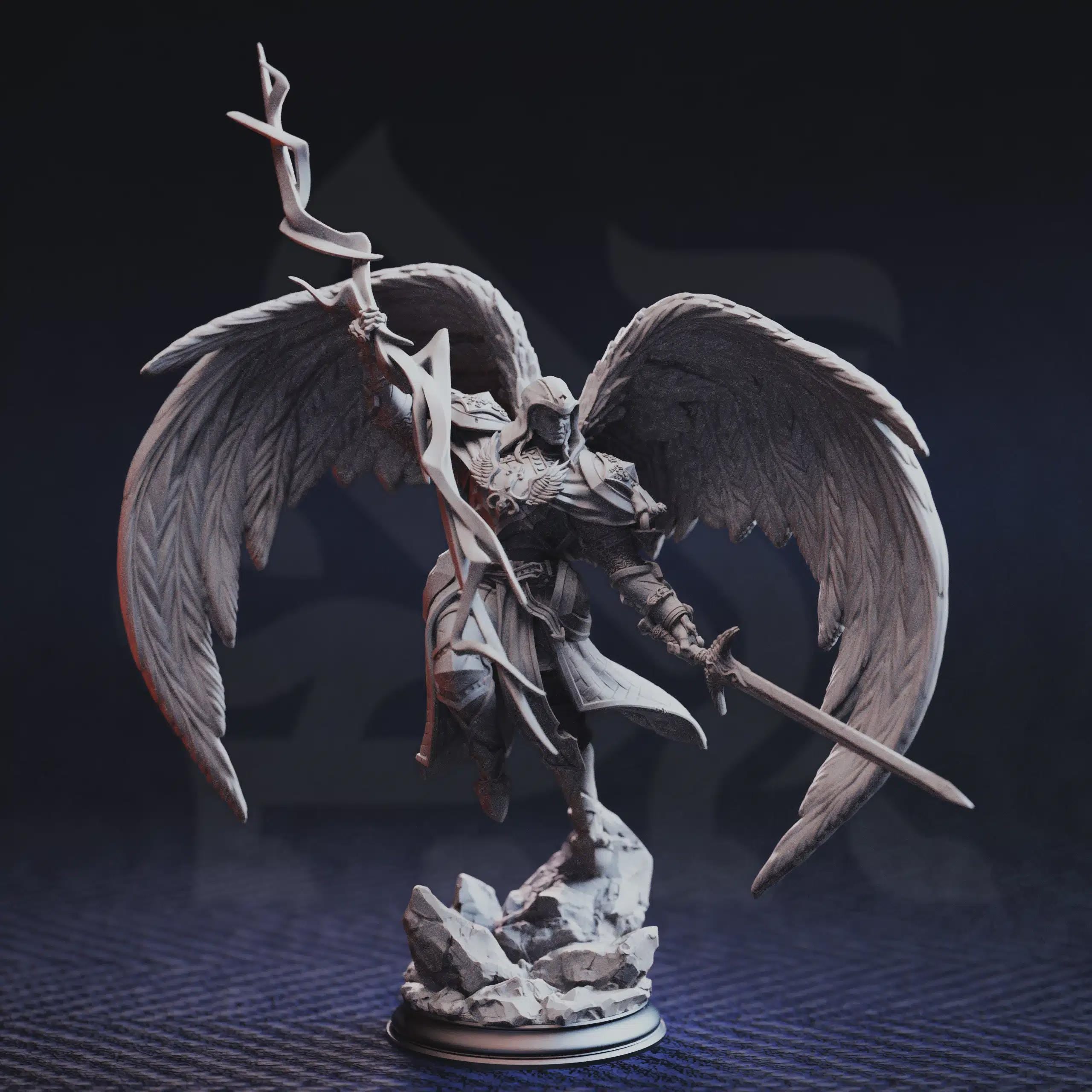 Celestial Paladin Miniature - Erdrydion, Father of Truth & Justice - DM Stash