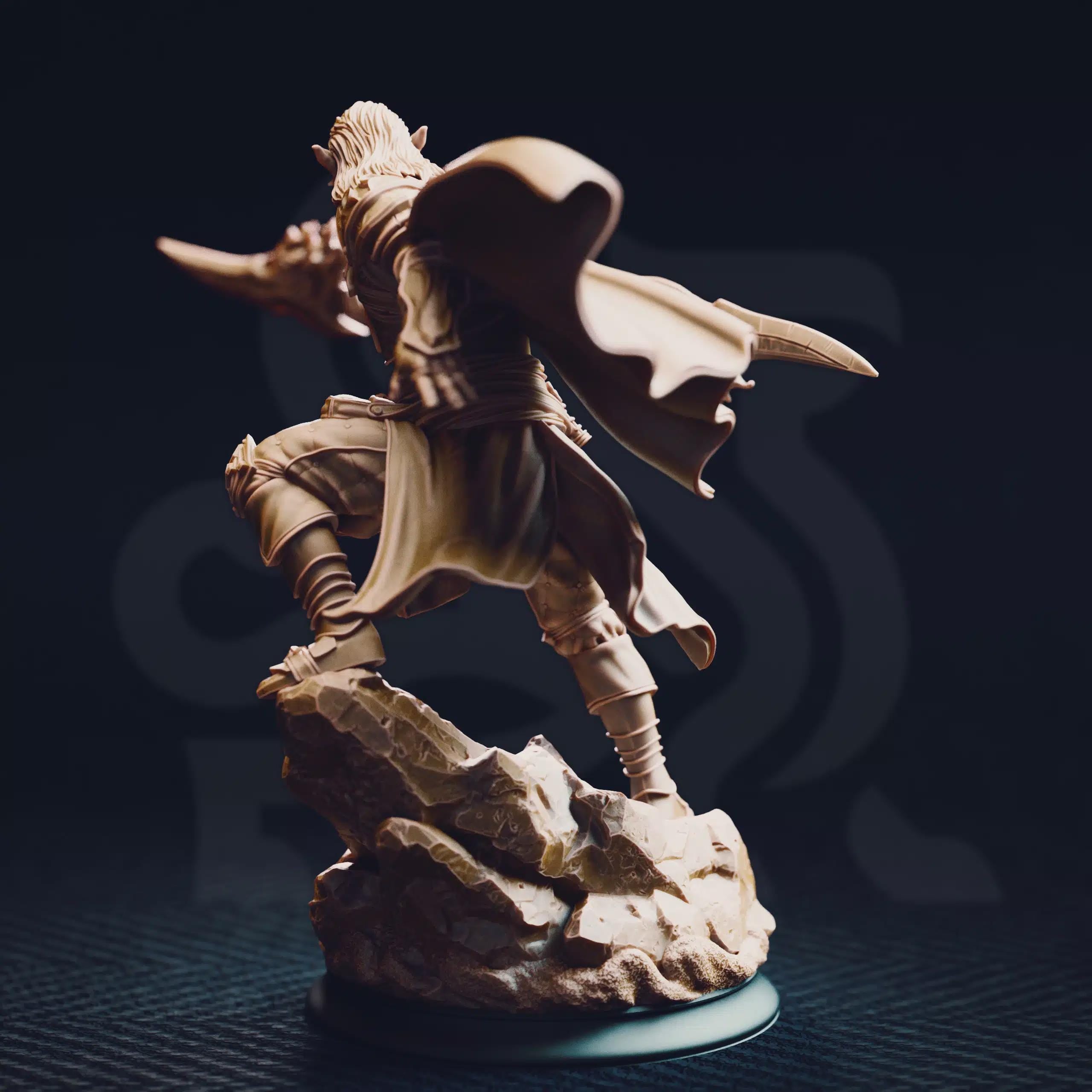 Elf Paladin Fighter Miniature - Reyvith the Valiant, Valadhar Veteran - DM Stash