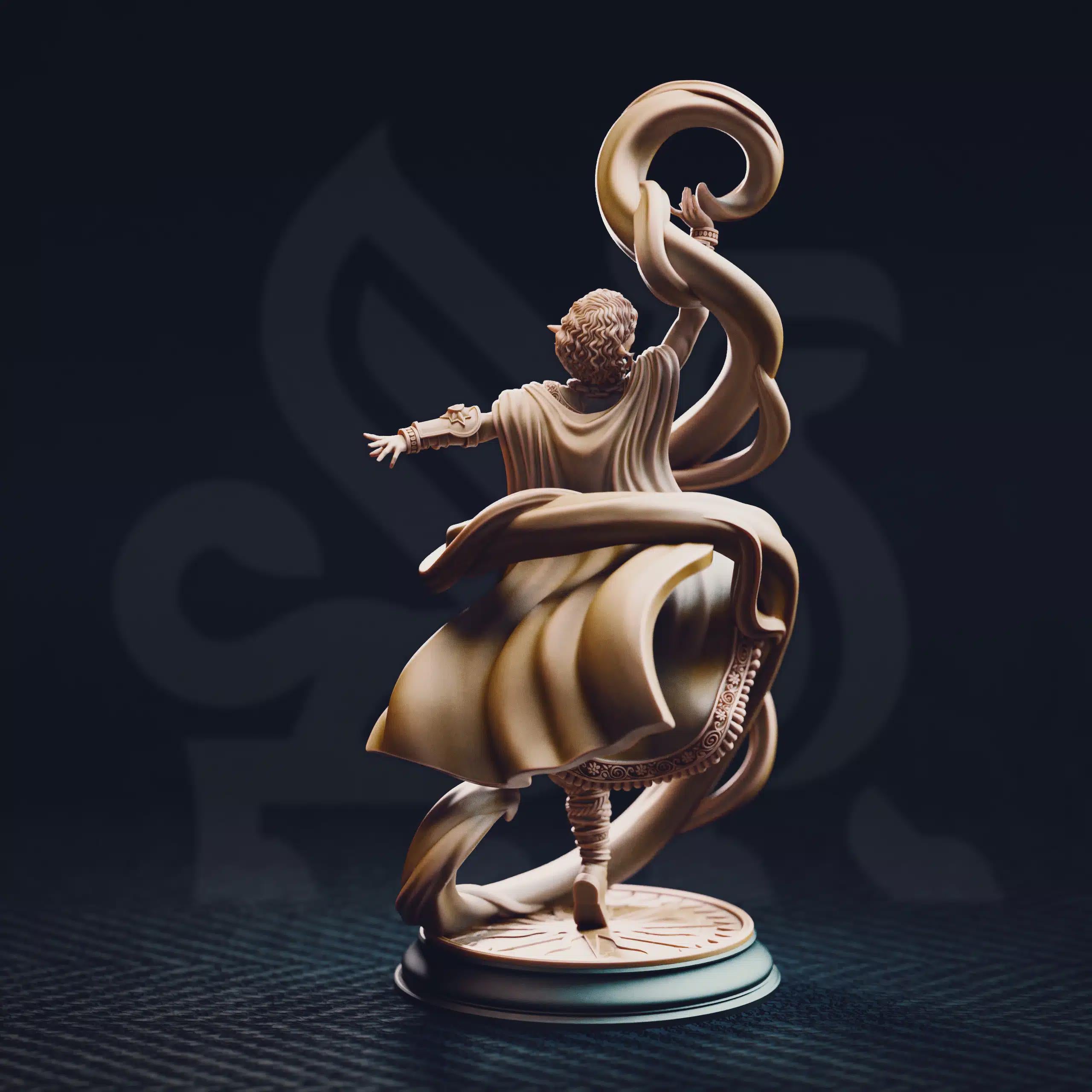 Female Elf Wizard Miniature - Juri the Lightdancer, Sun Sorcereress - DM Stash