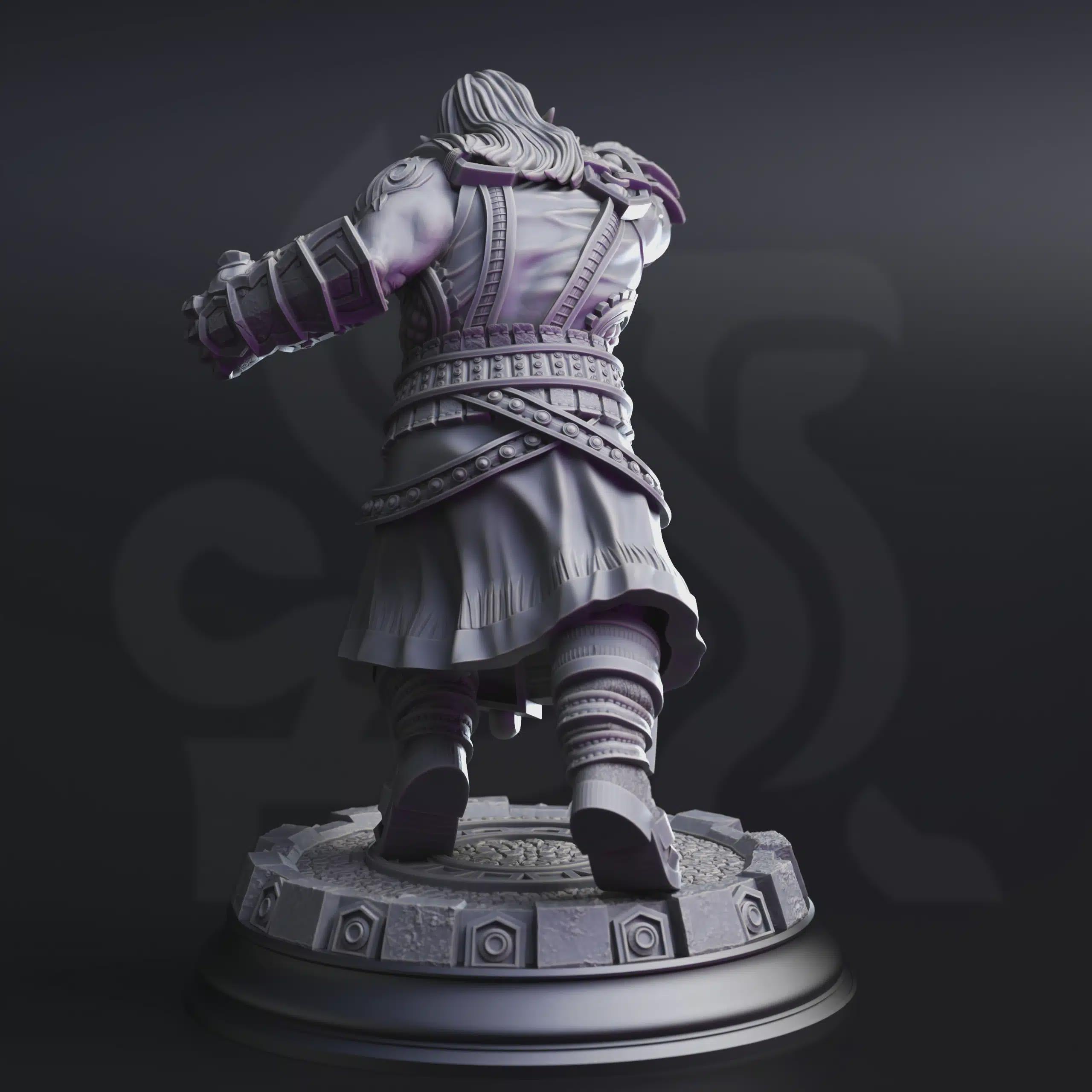 Male Dark Dwarf Fighter Monk Pugilist - Gruthdin - DM Stash