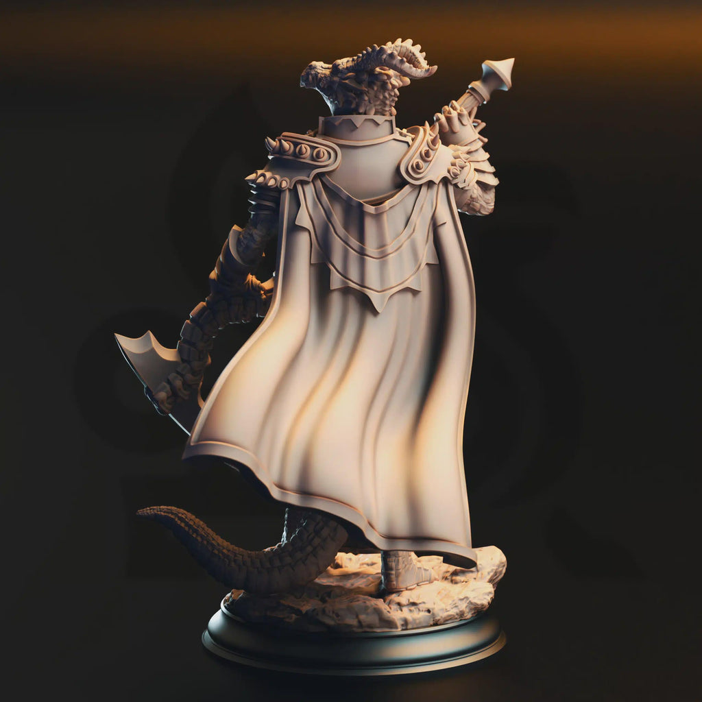 Ilvias the Reaper – Silver Dragonkin Warlock - DM Stash