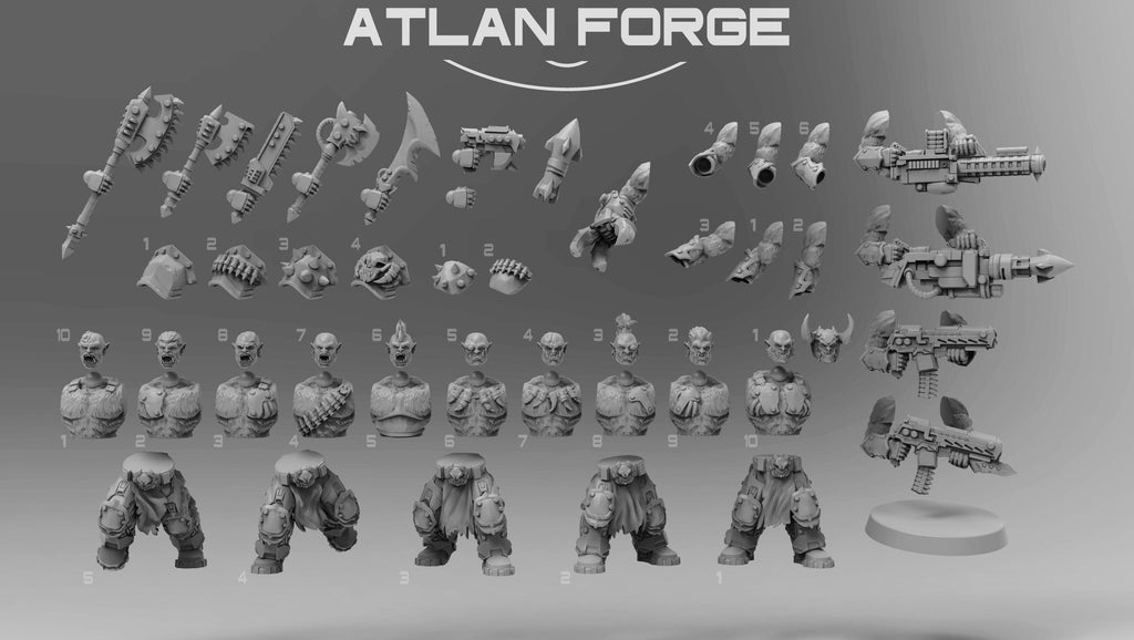 Grokk War Pack - 10 Grokks - Atlan Forge