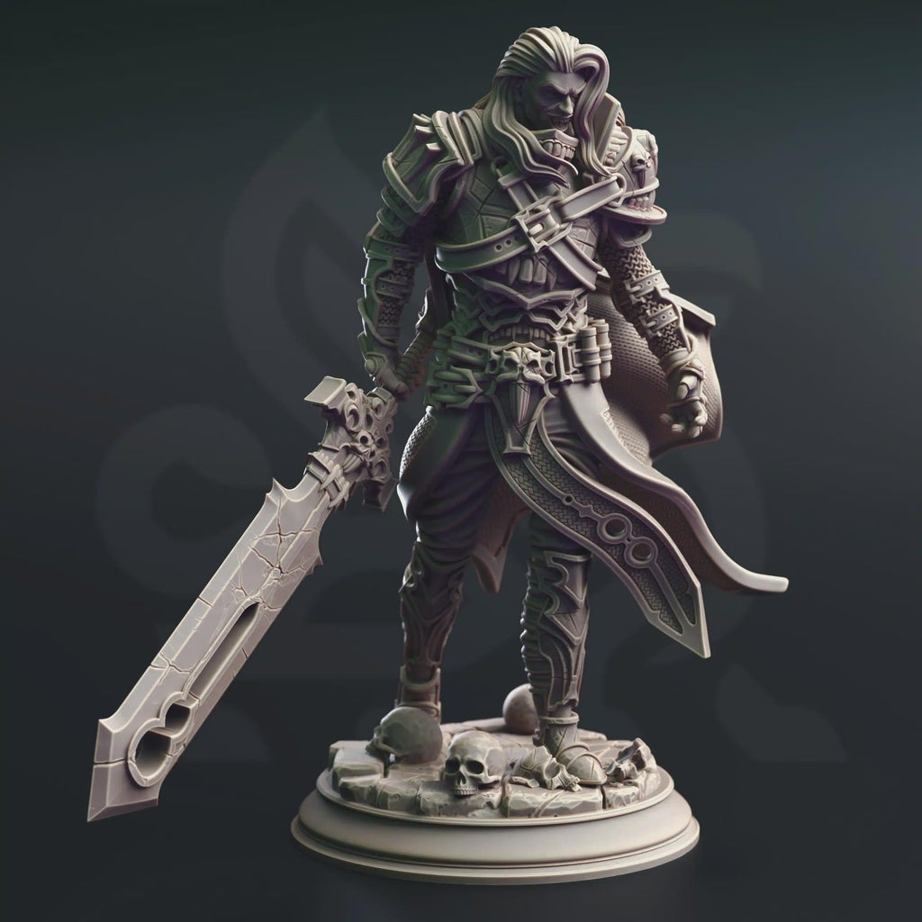 Vampire Fighter Hex Hunter Miniature - Ser Gaston, Vampire Knight - DM Stash