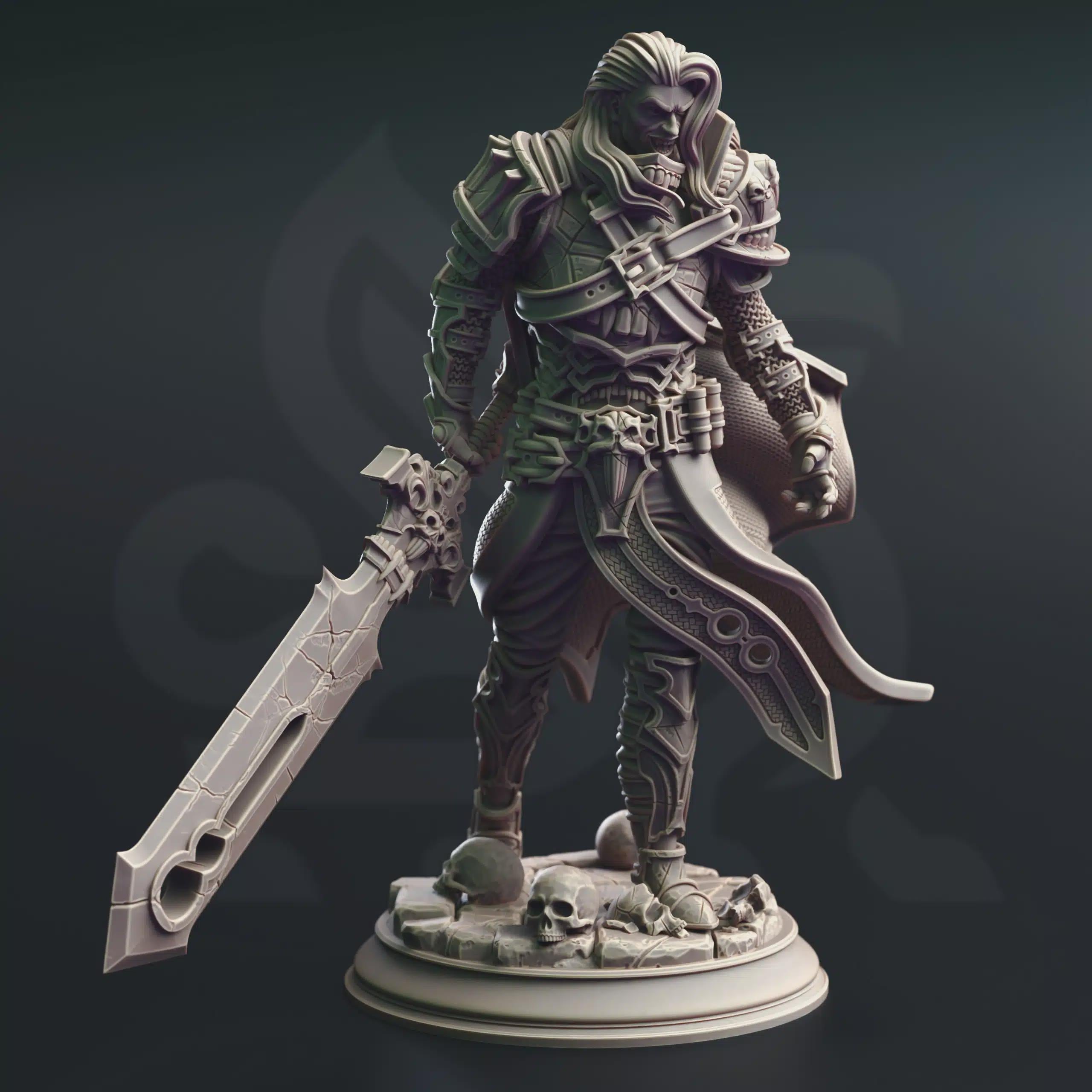 Vampire Fighter Hex Hunter Miniature - Ser Gaston, Vampire Knight - DM Stash