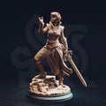 Female Elf Warlock Miniature - Karisia of Timberly, Hexbound Half-Elf - DM Stash