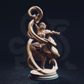 Female Elf Wizard Miniature - Juri the Lightdancer, Sun Sorcereress - DM Stash