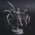 Female Drow Monstrosity Miniature - Dirthana of the Void’s Embrace, Ascended Spider Sorceress - DM Stash