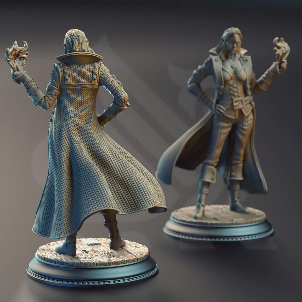Female Elf Rogue Miniature - Charlotte-Anne, Gambler Rogue - DM Stash