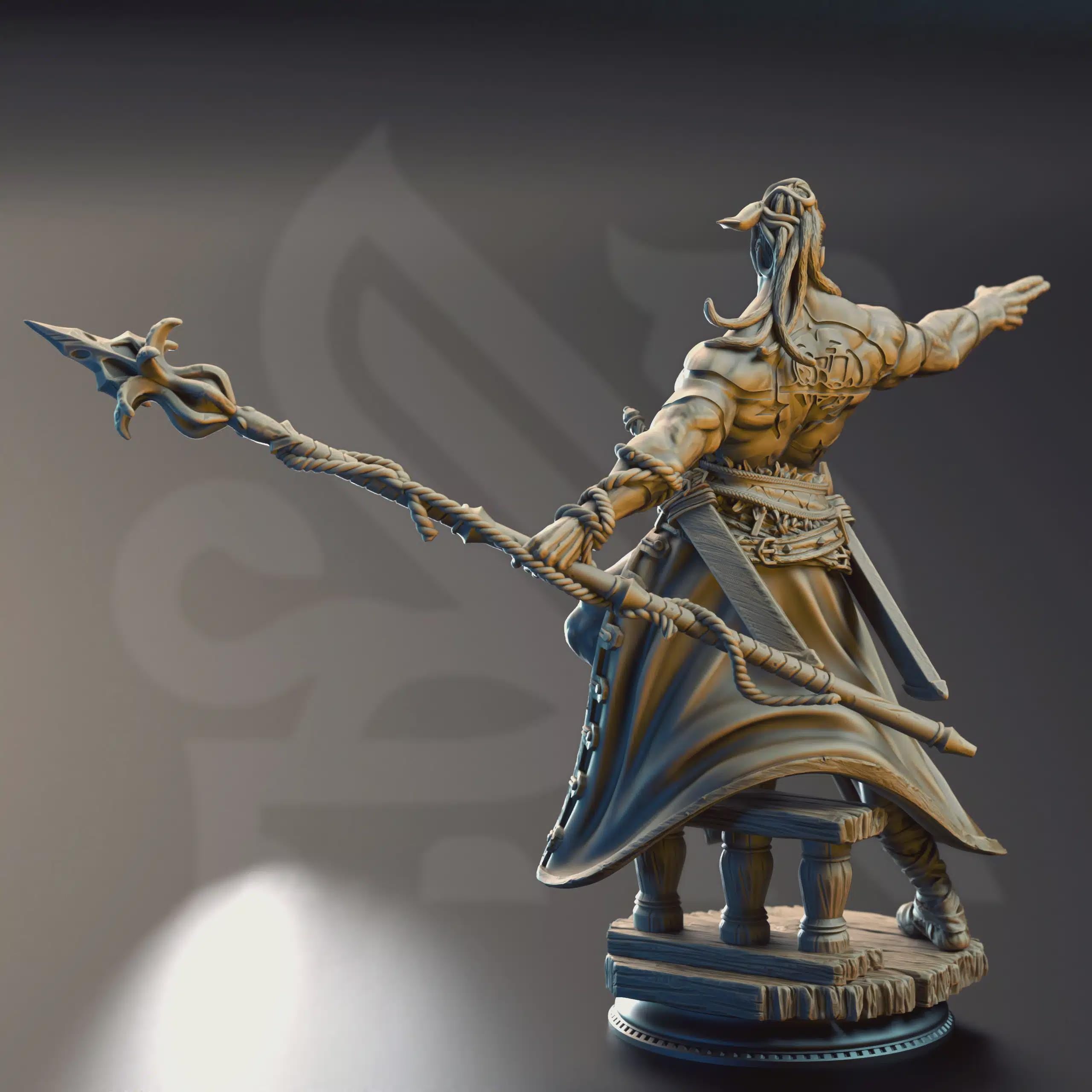 Goliath Barbarian Fighter Miniature - Arakun of the Wastes, Colossal First Mate - DM Stash