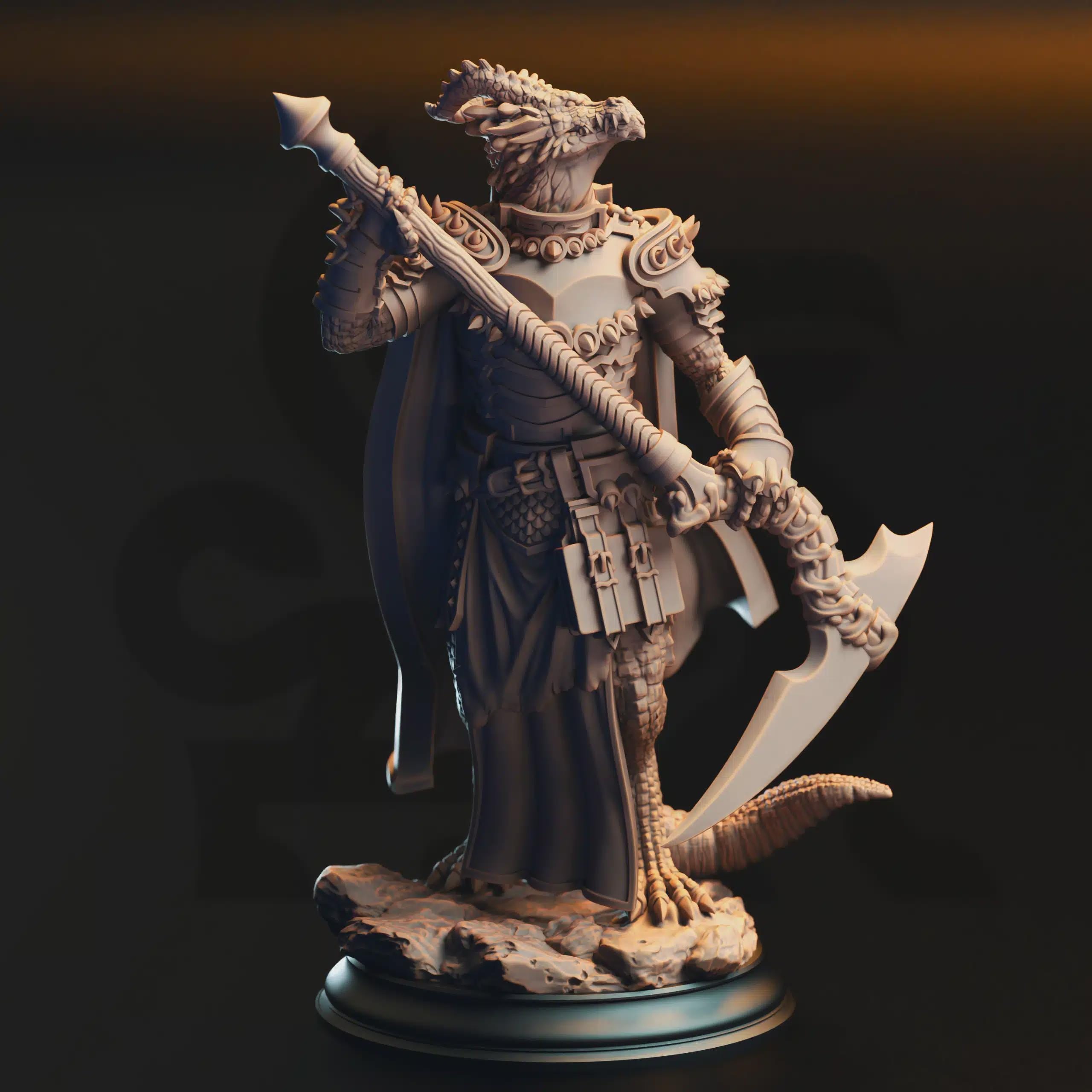 Ilvias the Reaper – Silver Dragonkin Warlock - DM Stash