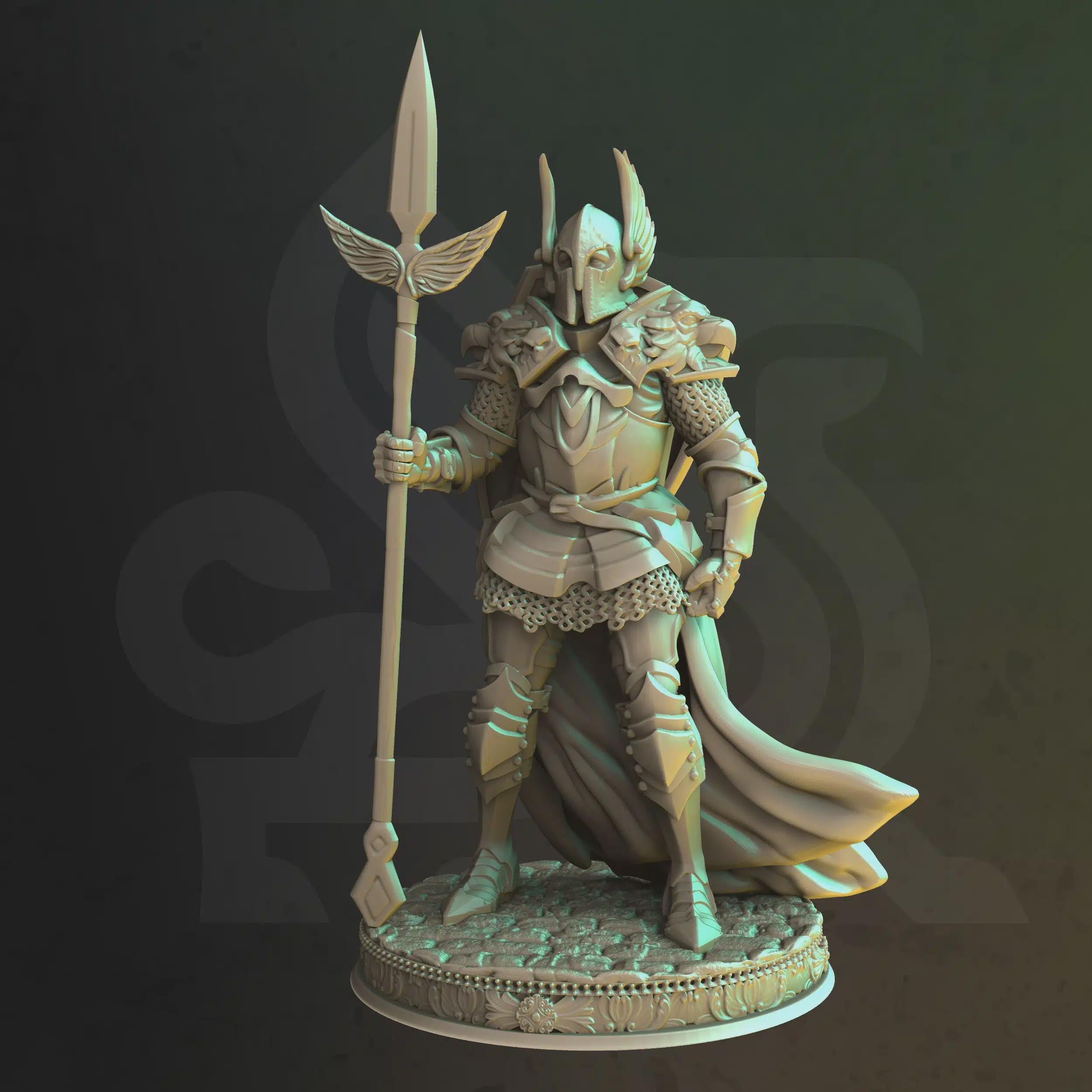 Drow Paladin Miniature - Sycamore, Knight of The Eagle - DM Stash