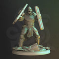 Half-Orc Vanguard Fighter Miniature - Trenon, Vanguard - DM Stash