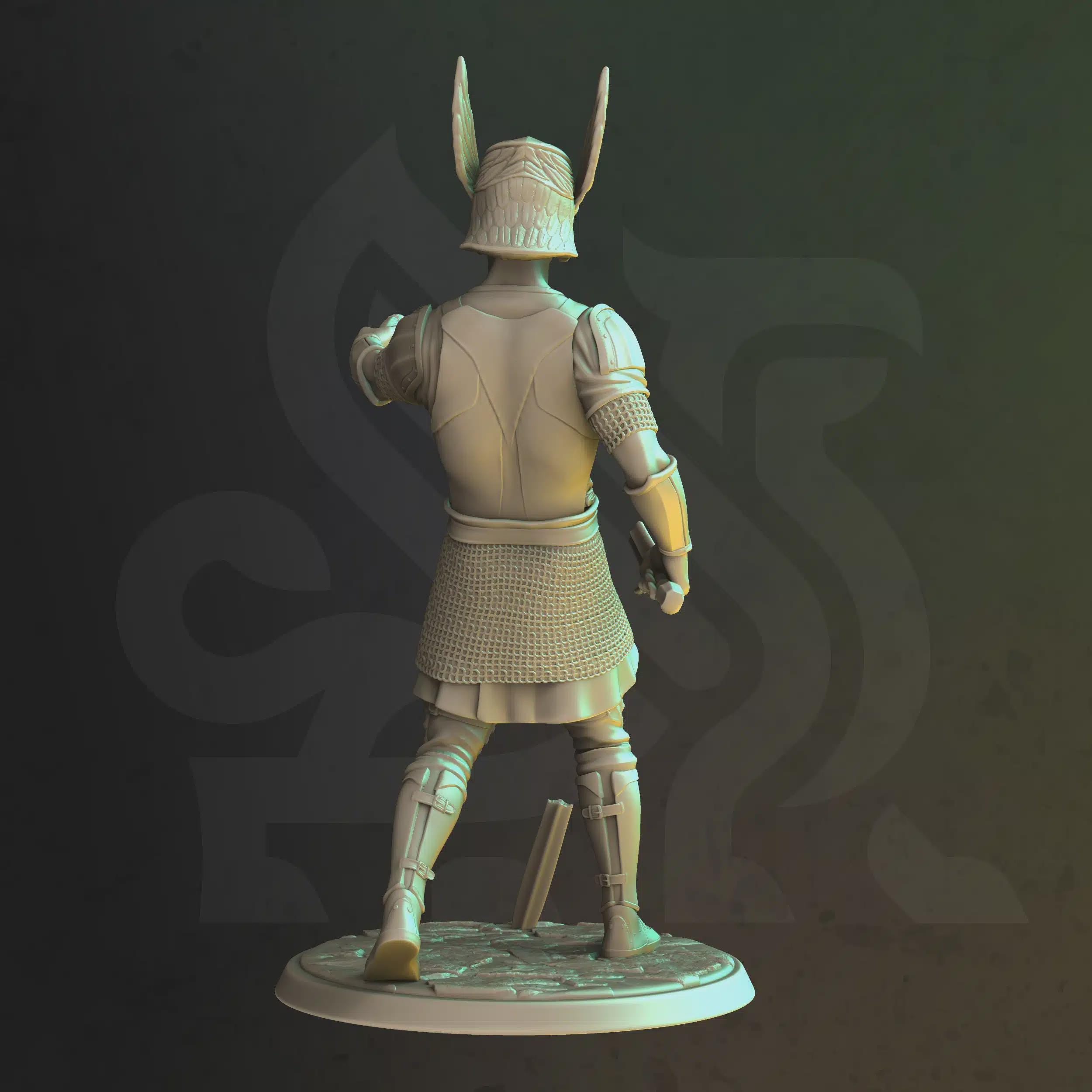 Human Gunslinger Fighter Miniature - Rybeck, Footsoldier - DM Stash
