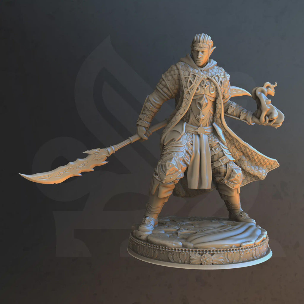 Elf Paladin Miniature - Rolen, Blade of Wisdom - DM Stash