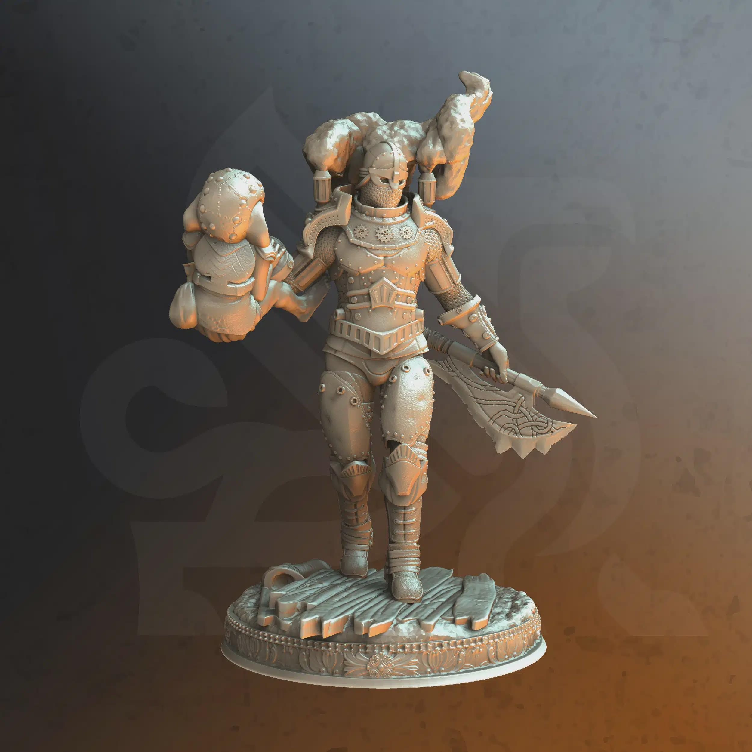 Female Human Artificer Miniature - Ymir Tresarg, Jarl's Wrath - DM Stash