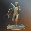 Female Human Fighter Miniature - Freya The Fearless - DM Stash