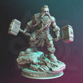Dwarf Barbarian Miniature – Rend Mathias - DM Stash