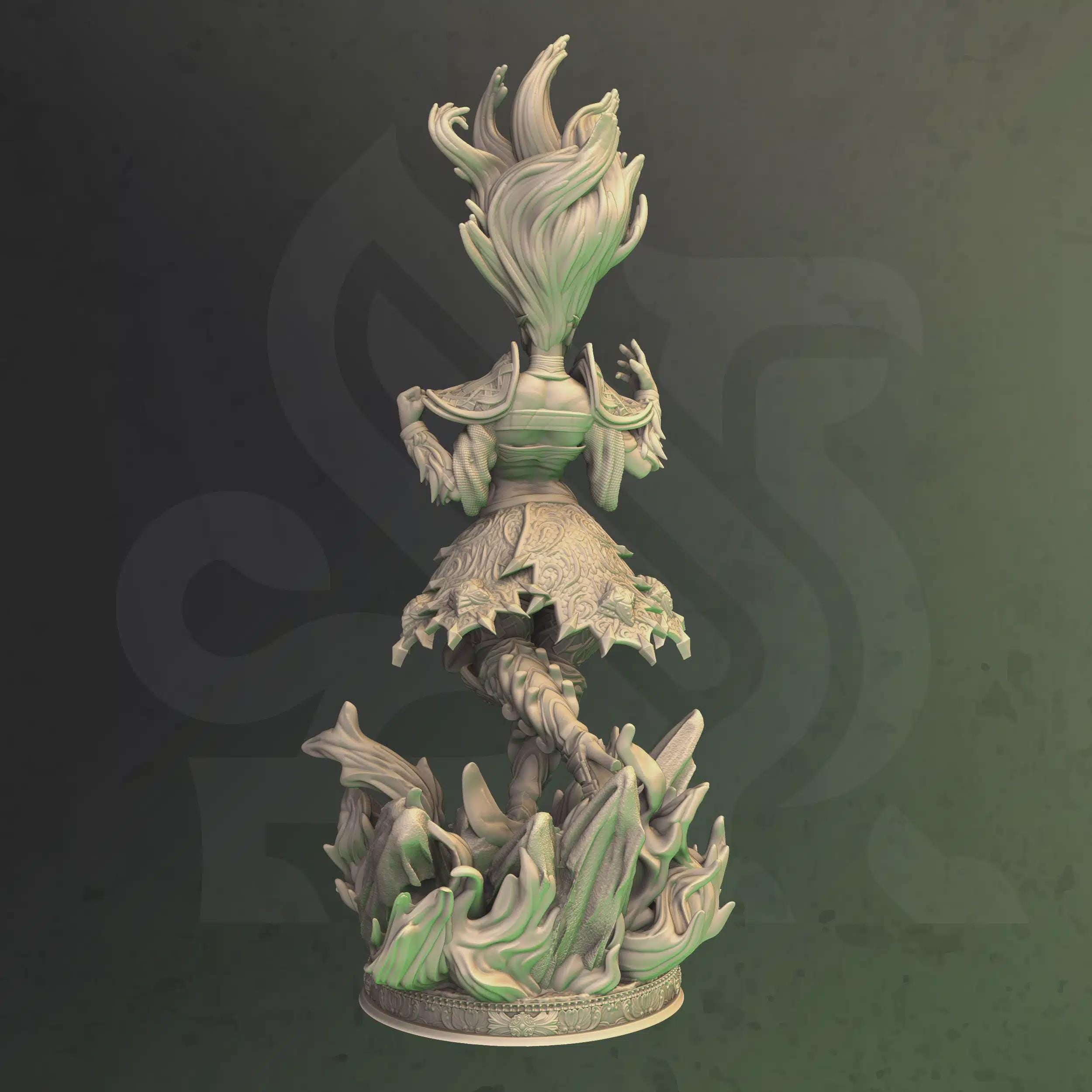 Female Elf Wizard Sorcerer Miniature - Erimila, Fey Elf Sorceress - DM Stash