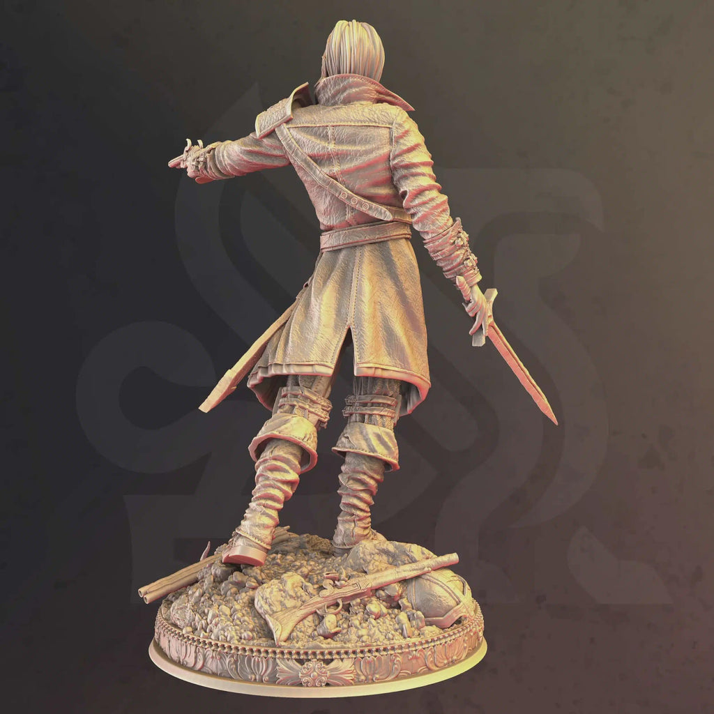 Human Fighter Gunslinger Miniature - Cedric of Wildern, Scout - DM Stash