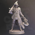 Human Hex Hunter Miniature - Valter Brookes, Vampire Hunter - DM Stash
