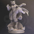 Female Catfolk Monk Miniature - Katrin Veldius, Travelling Assassin - DM Stash