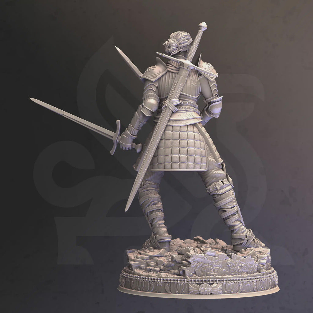 Weibliche menschliche Kämpfer-Miniatur - Vera Lanius, Marschallin des Reichs - DM Stash