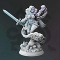 Female Halfling Wizard Miniature - Tirina Rose, Caster of the Watch - DM Stash