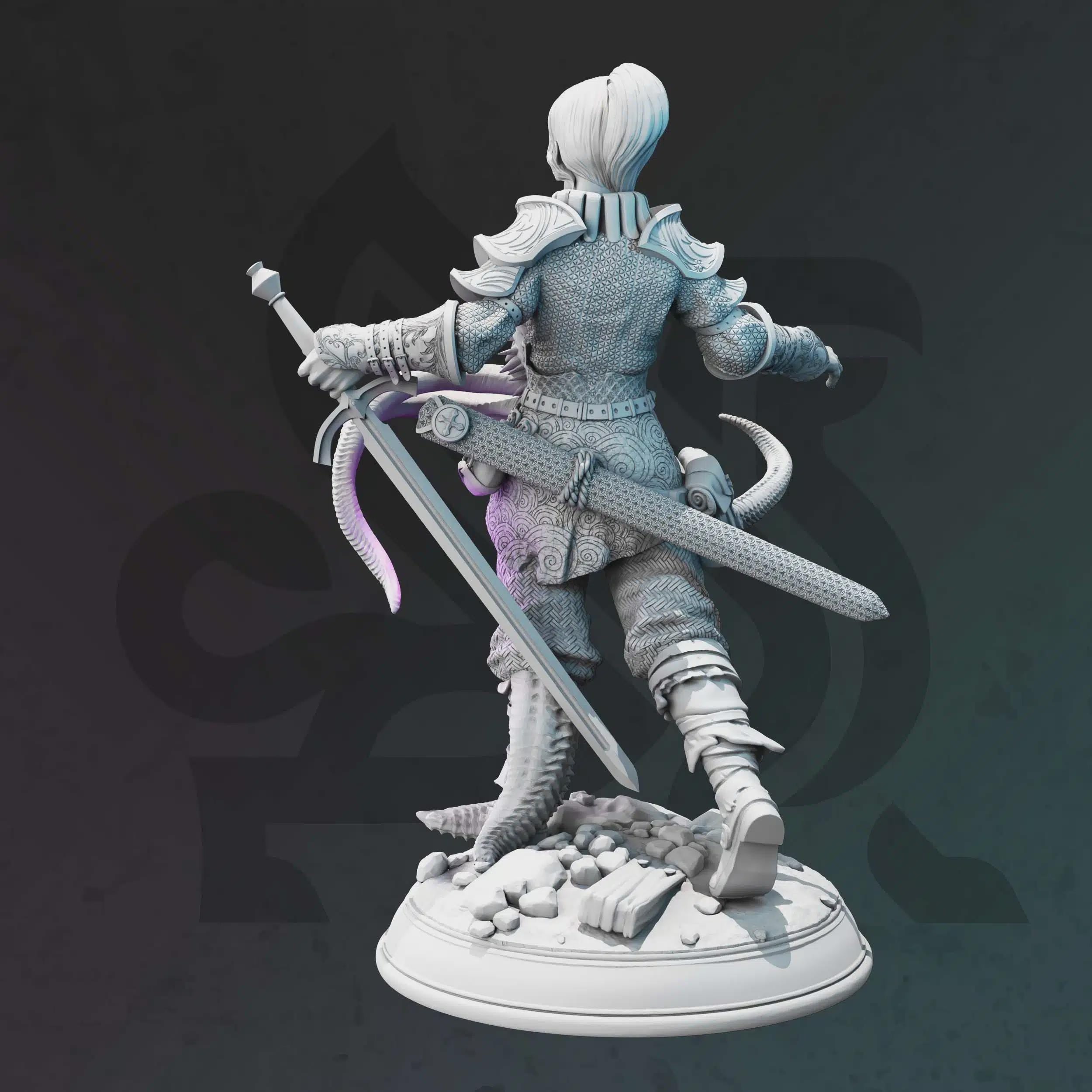 Female Human Ranger Miniature - Shapeshifter - Adana White - DM Stash