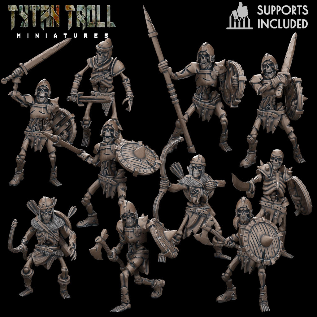 Gepanzerte Skelettkrieger (10er- oder 20er-Pack) - TytanTroll