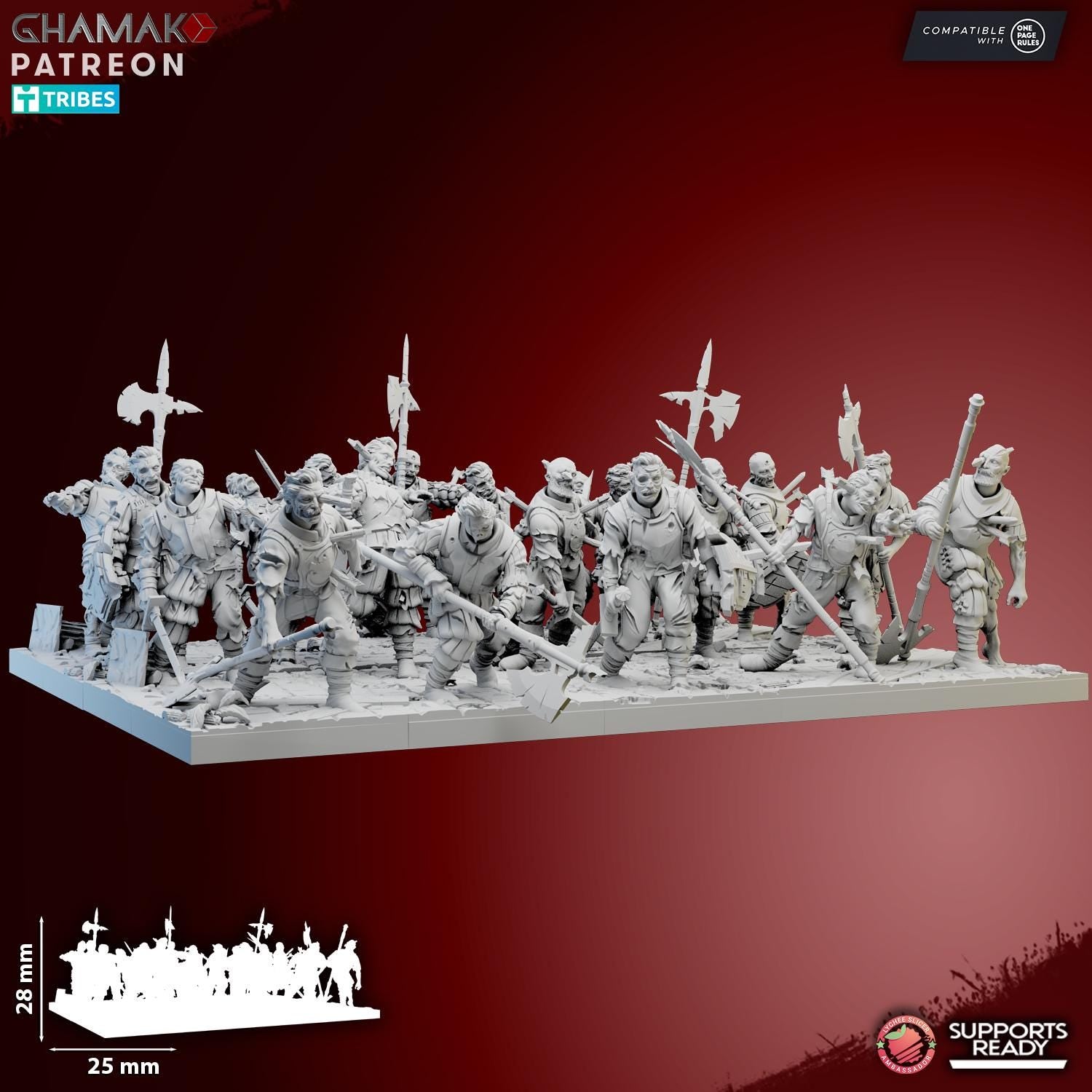 Imperial Zombies - Pre-Assembled & Ready to Field - Ghamak