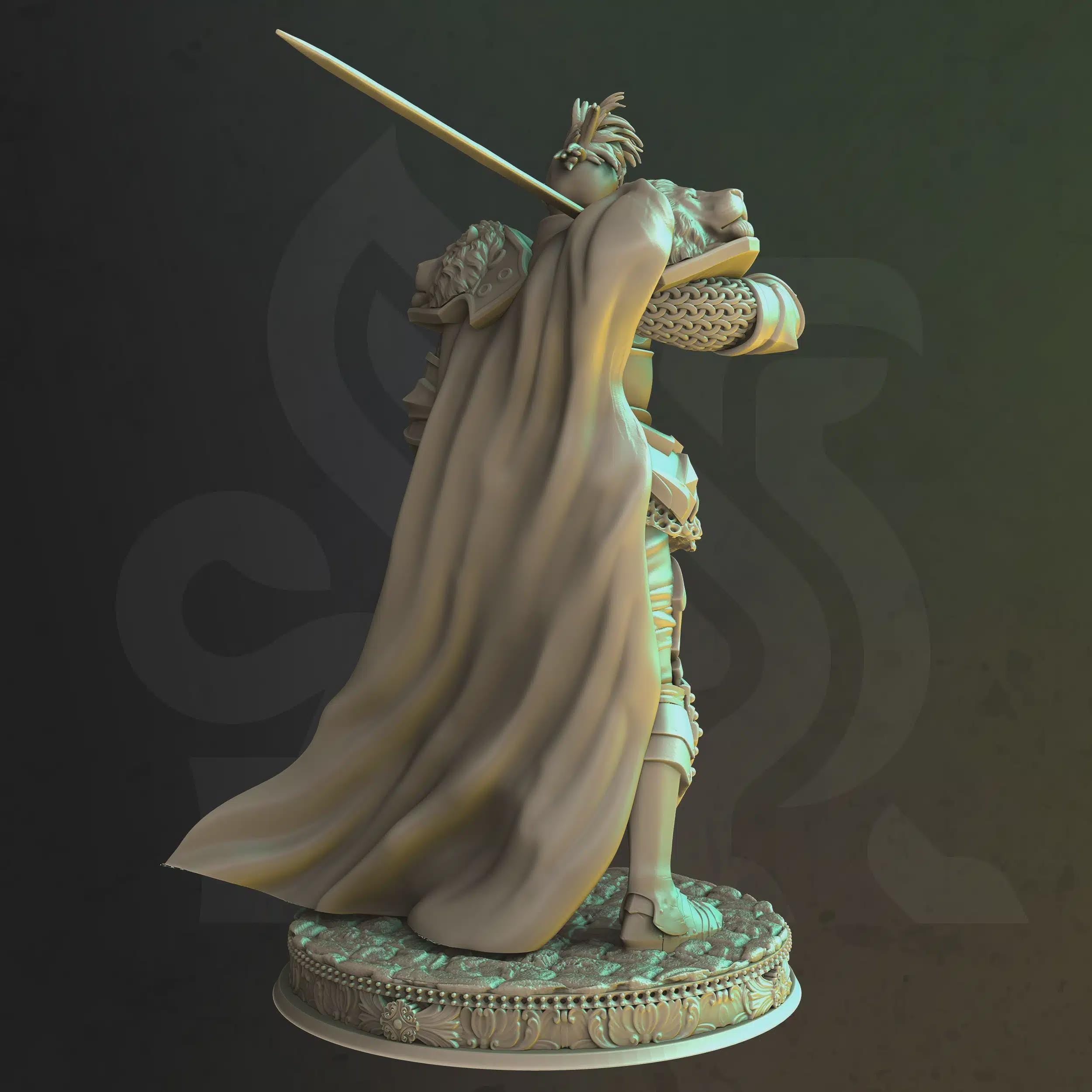 Human Paladin Miniature - Pride, Champion Of The Claw - DM Stash