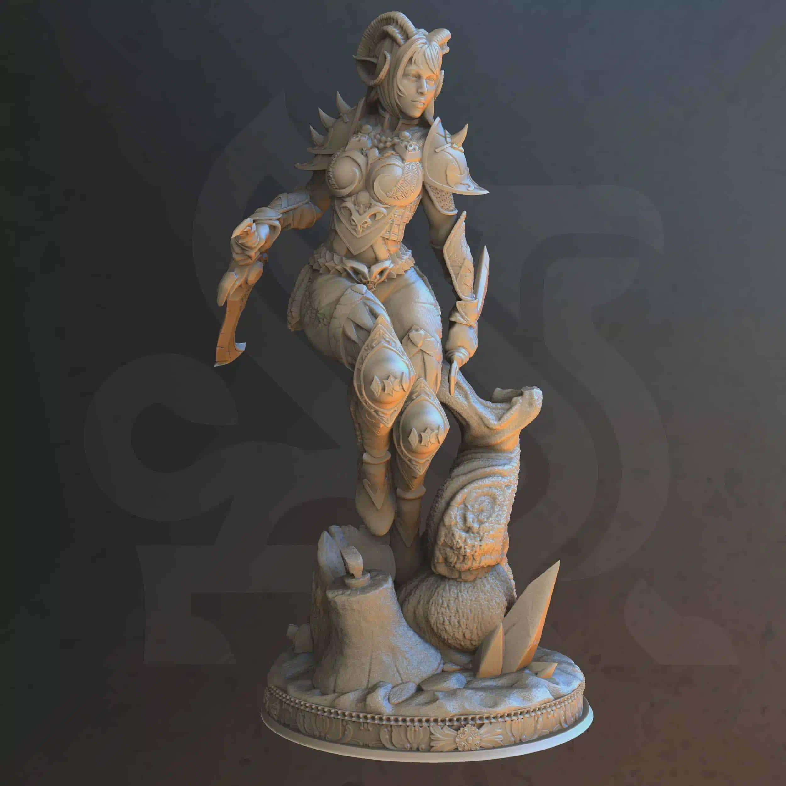 Female Tiefling Rogue Miniature - Orlena, Master of Poisoned Talons - DM Stash