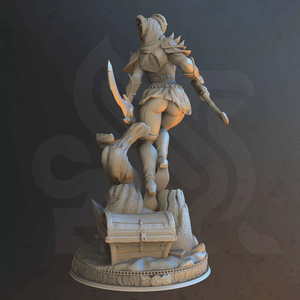 Female Tiefling Rogue Miniature - Orlena, Master of Poisoned Talons - DM Stash