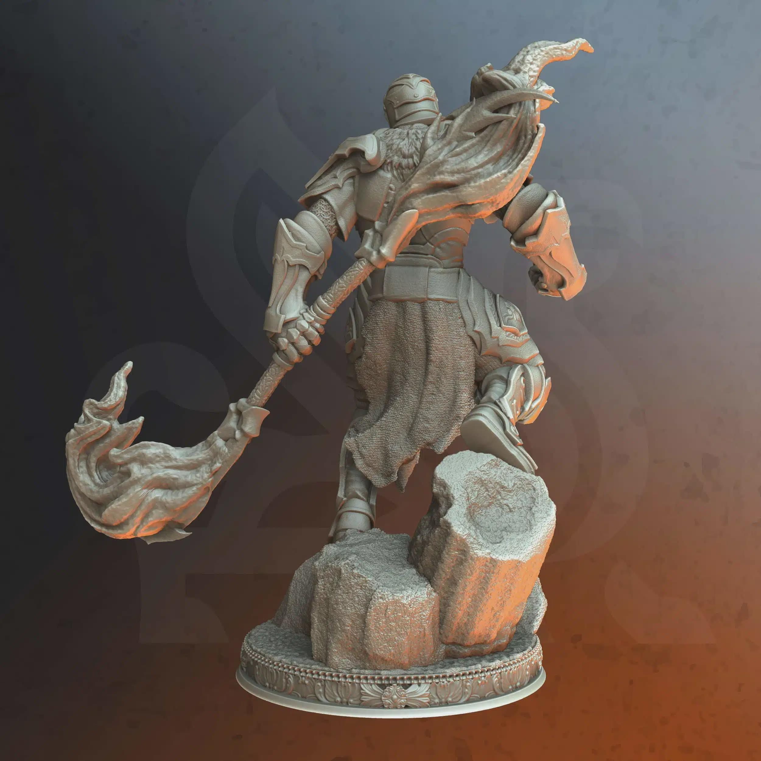 Human Paladin Miniature - Keydrin, Valadhar Elite - DM Stash