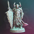 Human Paladin Hex Hunter Miniature - Morian Fairhair, Deathknight - DM Stash