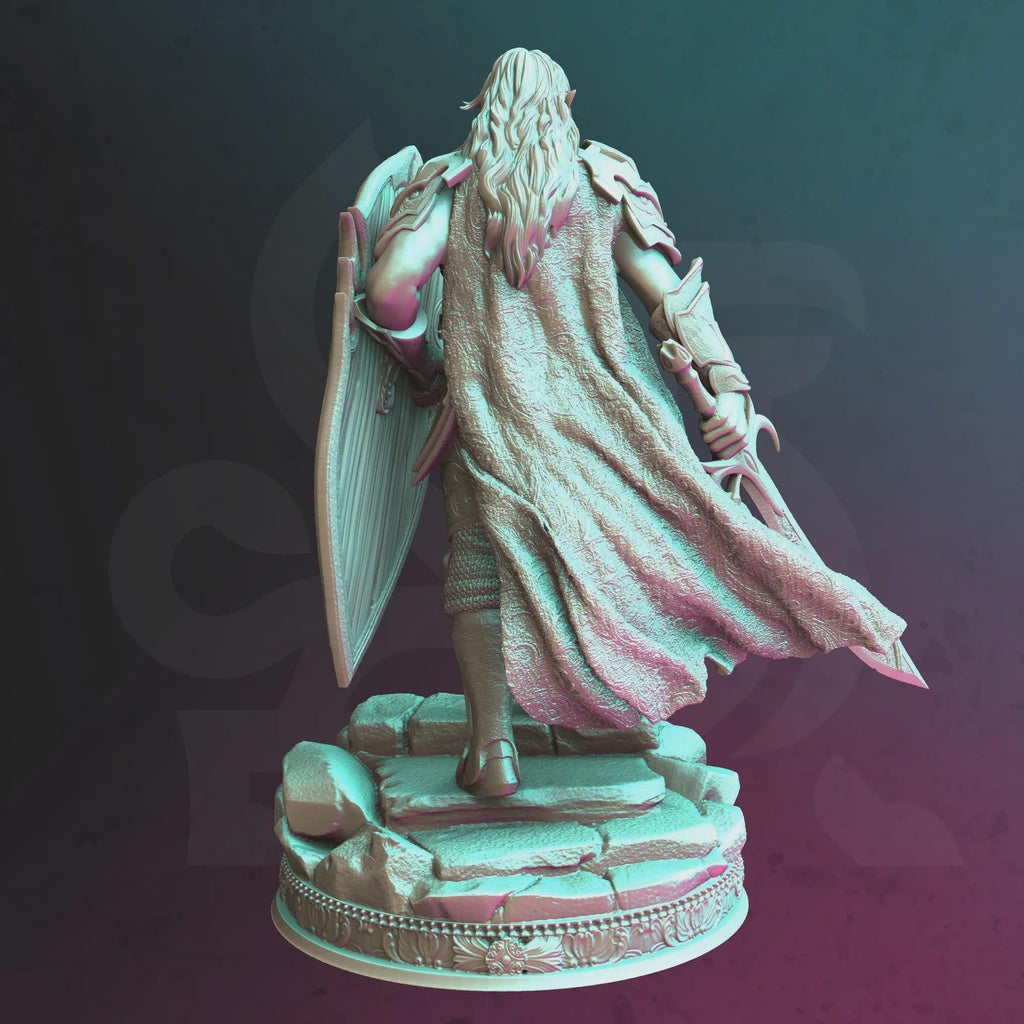 Elf Paladin Miniature - Yinsylim, Paladin of Erdryidion - DM Stash