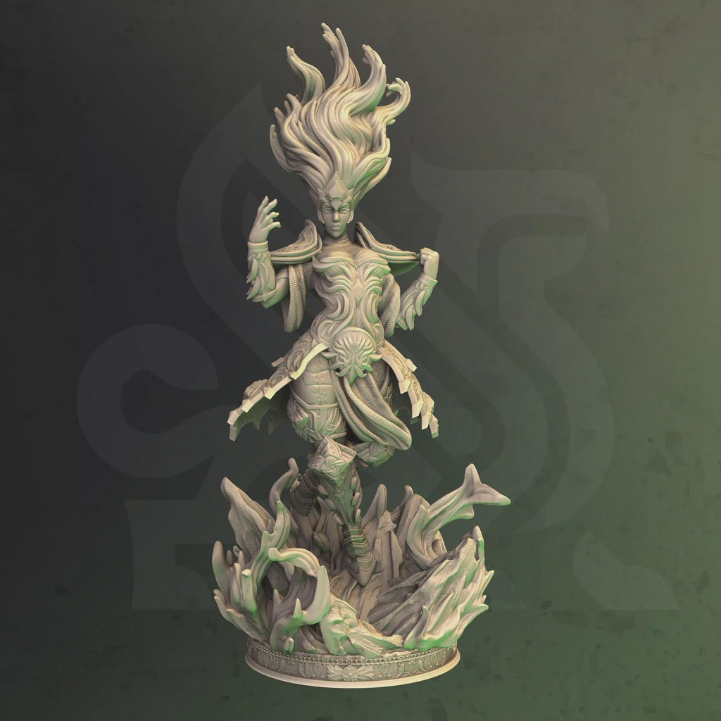 Female Elf Wizard Sorcerer Miniature - Erimila, Fey Elf Sorceress - DM Stash