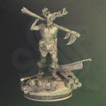 Human Druid Barbarian Miniature - Treneal Ironbark, Devoted Warrior - DM Stash